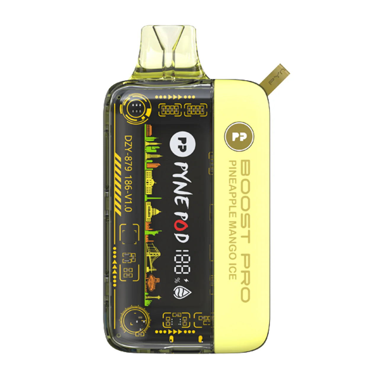 Pineapple Mango Ice Pyne Pod Boost Pro 20000 - Black Coral